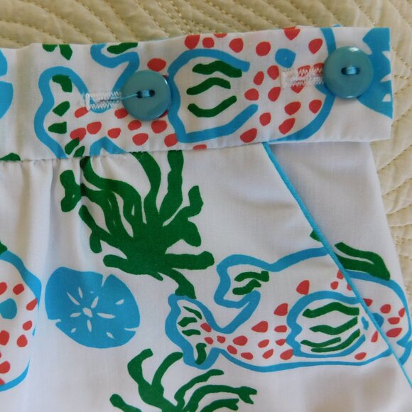 NOS Vested Gentress Sunfish Sand dollar resort skirt boho beach wedding VTG sz10 - Picture 5 of 16